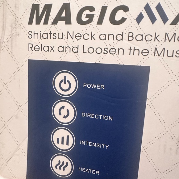 Shiatsu Neck and Back Massager - White and Blue - Picture 2 of 5